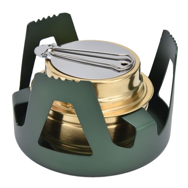 Camping Stove Windproof Vaporizable Portable Liquid Spirit Stove with Stand