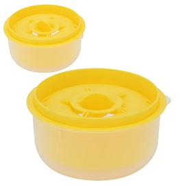 Fdit Separador De Huevos, Con Múltiples Orificios, Amarillo | pp no tóxico, antiadherente, fácil de enjuagar, separa hasta 6 yemas a la vez, compacto 