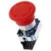 Heyiarbeit 600V 10A Emergency Stop Push Button Switch ZB2-BE101C Self-Locking