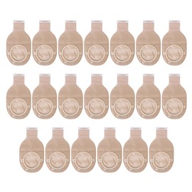 20pcs Drainable Colostomy Pouch Odor Repellent Film Double Sided Soft Ostomy Bag for Ileostomy