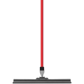 Floor Squeegee by Ravmag- Uber Durable Silicone Blade (18-inch Wide)- Adjustable Knuckle Joint- Perfect for Wood Tile Marble Concrete & Glass - 58-inch Long Handle - Lightweight Design