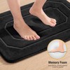 HITSLAM Memory Foam Bath Mat, Absorbent Bathroom Mat 60 x