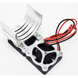 NHX 540/550 Motor Aluminum Heat Sink w/Twin Cooling Fan Silver
