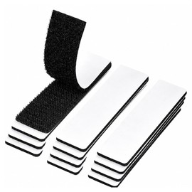 24 Sets Hook and Loop Tape, 1 x 4 Inch Adhesive Strips Heavy Duty