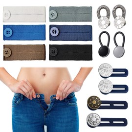 14PCS Waistband Extenders Set, ZYNERY Pregnancy Pants Extender Button Extender for Pants/Jeans/Men/Women