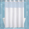 Conbo Mio No Hook Hotel Style Fabric Shower Curtain Set