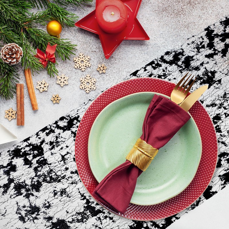 10m x 28cm Table Runner Sparkling Polyester Tulle Ribbon Roll