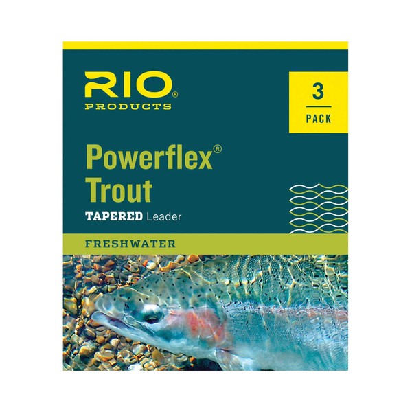 Rio: Powerflex Trout Leaders, 3 Pk, 9ft 4X