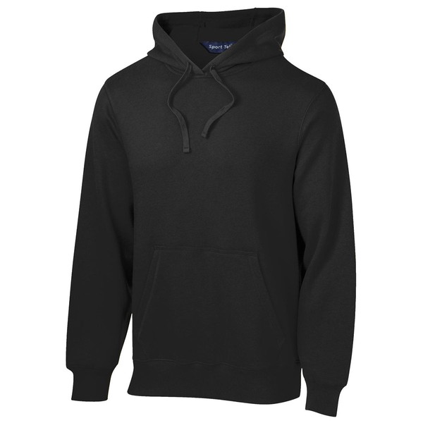 SPORT-TEK Men's Tall Pullover Hooded Sweatshirt LT Black