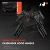 A-Premium Front Driver and Passenger Hood Hinges Compatible with Ford