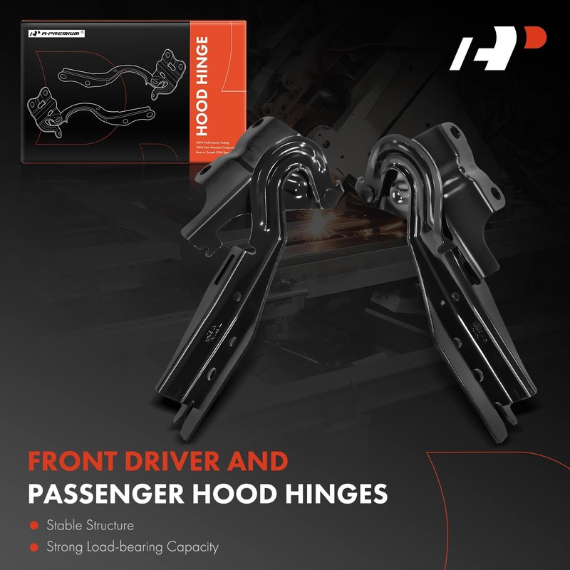 A-Premium Front Driver and Passenger Hood Hinges Compatible with Ford