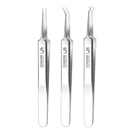 초미세 핀포인트 미용 핀셋 제거기 족집게 피지 블랙헤드 [5배 확대경] Ultrafine Pinpoint Beauty Tweezers Remover Pimple Blackhead [5x Magnifier]