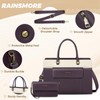 RAINSMORE Laptop Bag for Women 15.6 inch Leather Laptop Tote