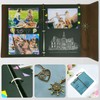 ZEEYUAN Leather Photo Album 60 Pages for DIY Rivets Scrapbook