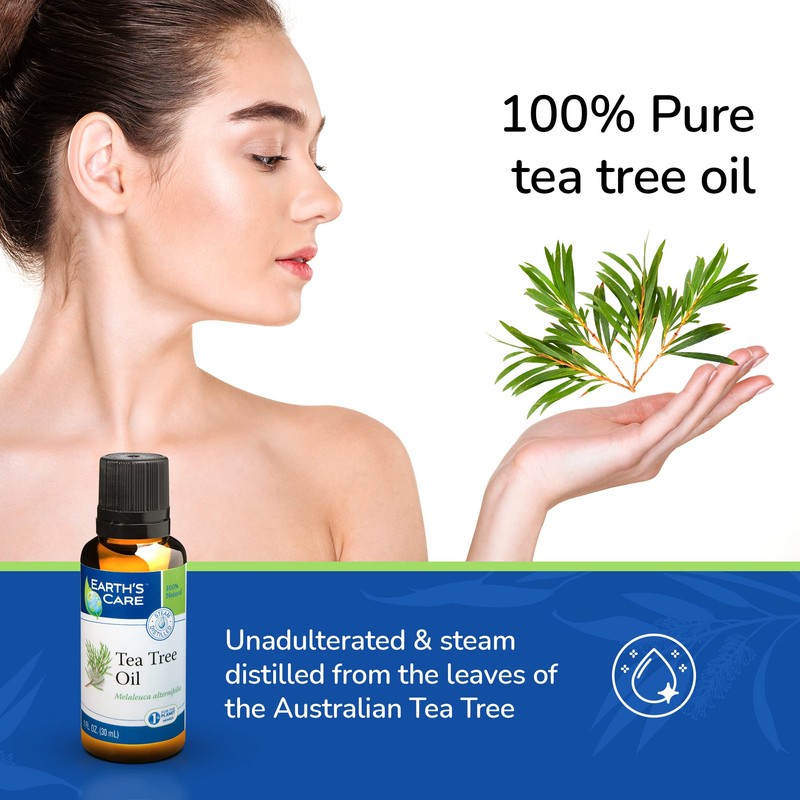 Earth’s Care Tea Tree Oil - 100% Pure Steam Distilled