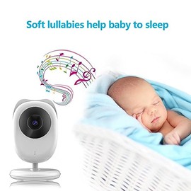 Yunir Monitor de bebé con Vídeo de 2,4 Pulgadas — Baby Monitor with 2.4" Screen, Color Night Vision & Two-Way Talk