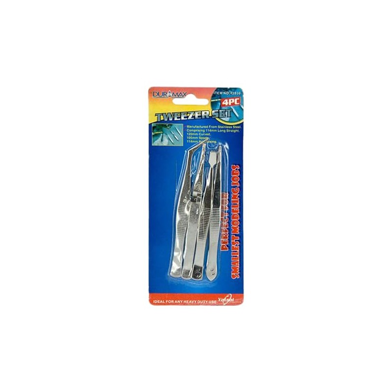 Duramax Modelling Tweezer 4-Pieces Set