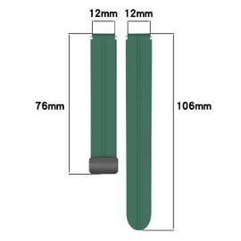 FitTurn12mm Quick Release Silicone Watch Bands for Women Men Watch Straps Replacement Wristbands -12mm (Pink)