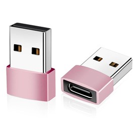 Usb 3.1 Type C Female To Usb 3.0 Male Adapter Converter | Type-C Female To Usb 3.0 Male Adapter | Usb C 3.1 Type C Female To Usb 3.0 Type A Male Port Converter For Android Mobiles. (Rose Gold)