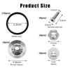 KVAEY Bumper Quick Release, JDM Front Rear Bumper Fasteners with