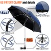 NBtoUS 2 PACK Chair Umbrella with Clamp, 360 ° Adjustable