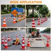 24 Pcs 3FT-6.56FT Retractable Cone Bar Extendable Safety Cone Bars(Cones