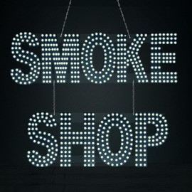 LED SMOKE SHOP Neon Sign - 30"x20" Large LED SMOKE SHOP Sign For Business,Bright SMOKE Store Sign For Window Wall Door