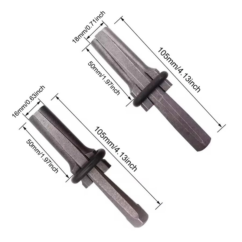 TorSor 2 Pack Rock Splitting Wedges 5/8'' 3/4'' Heavy Duty