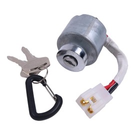 IEQFUE Ignition Switch with 2 Keys 66101-55200 66101-55210 Compatible with Kubota X1500D BX1800D BX1830D BX2200D BX2230D BX22D BX23D ZD18 ZD21 ZD25F ZD28 G2160 G2460G TG1860 G1700 G1800 G1900 G2000