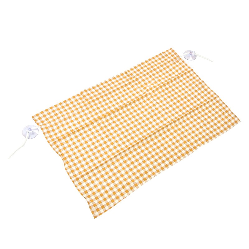 2Pcs Grid Design Anti Ultraviolet Car Curtain Side Car Window
