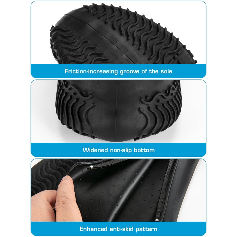 Zbyoujer - Fundas impermeables para zapatos de lluvia de silicona,