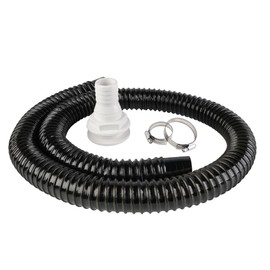 SEAFLO Bilge Pump Installation Kit Hose 1-1/2"(29mm) Outlet Inch Dia Plumbing Kit | 4.5 FT Premium Quality Kink-free Flexible PVC Hose | 2 316 Stainless Steel Hose Clamps and 1-1/2” Thru-Hull Fitting