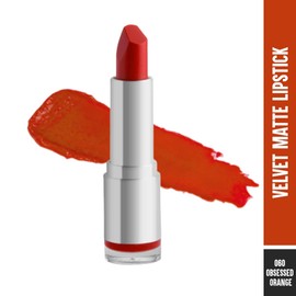 Colorbar Velvet Matte Lipstick, Obsessed Orange, 4.2G by Colorbar