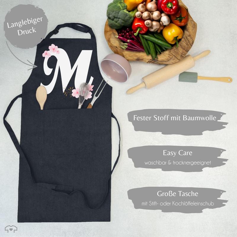 Shirtracer - Apron - Gift Initials - Letter M with