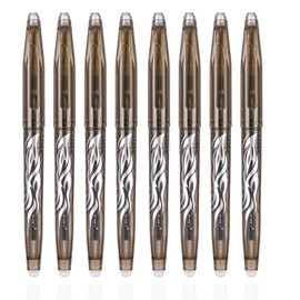 RIANCY Erasable Black Gel Pens, 8-Pack, 0.7mm Point, Quick-Drying Ink, Ideal for Sudoku, Crossword Puzzles, Homework, and More