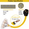 50 Amp to 110V 20 Amp RV Adapter Cord, 4