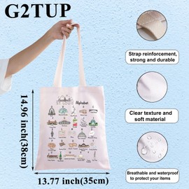 G2TUP St. Louis Tote Bag St. Louis Missouri Travel Bag City Travel Gifts STL Book Bag (City Tote bag)