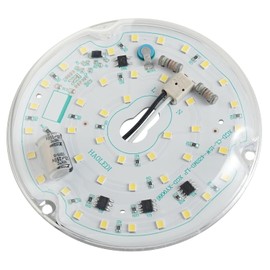 HAOLEDI 1-Pack 3.94'' 15W LED Ceiling Fan Light Retrofit Kit, Ceiling Flush Light, Ceiling Light Replacement Panel PCB 3CCT 6500K 1500LM 120V CRI90 (1-Pack White 6500K)