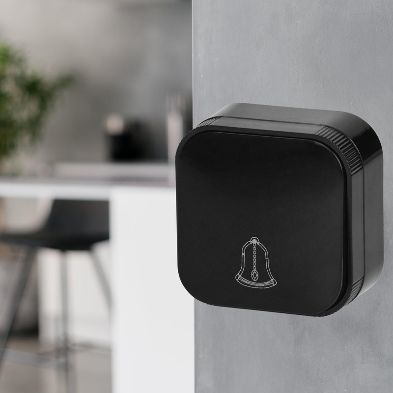 Surface-Mounted Bell Push Button RT1 Series Black