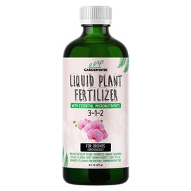 GARDENWISE 3-1-2 Liquid Fertilizer Concentrate with Micronutrients - Ideal Orchid Plant Food, Orchid Fertilizer, Indoor Plant Care (16 OZ)