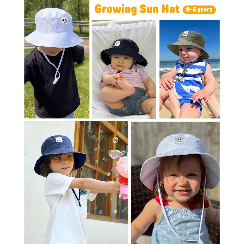 FURTALK Toddler Baby Sun Hat for Boy Girl Kids Bucket
