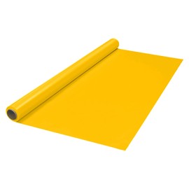 Party Essentials Plastic Banquet Table Roll Available in 27 Colors, 40" x 100', Harvest Yellow