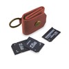 Leather SD Card Holder Keychain, SD Card Case Key Fob,