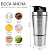 600ML Botella para Proteina de Coctelera de Acero Inoxidable