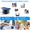 Indoor Camera with Clock and Wireless Charging, 1080P WiFi Cameras