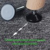 CSFMC Furniture Leveler Swivel Feet (35mm 5/16-18,8 Pack) PTFE(Teflon) Bottom,Threaded