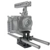 NICEYRIG DSLR Camera Baseplate Switching Kit with 15mm Rod Raiser