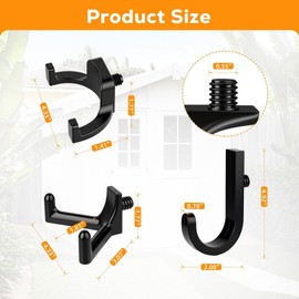 FIMXSD 9 pcs Storage Shed Hooks J U V-Shape Hangers Tool Set for Suncast/Craftsman Shed Storage Accessories