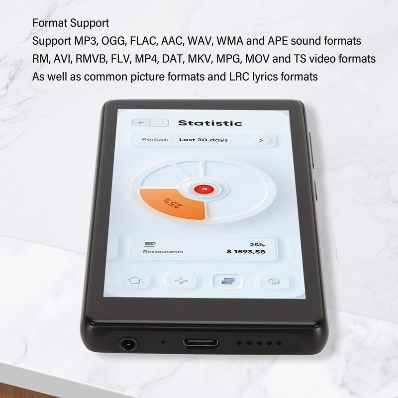 Bluetooth Music Player 3.6 Inch Touch Screen 4GB MP5 MP4