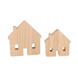 Artemio Decorazione in Legno, 12,5 x 13 cm e 9,5 x 10 cm, 2 Pezzi, 14003430